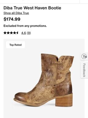 Women's Brown Distressed Leather Ankle Booties - Casual Western Style
